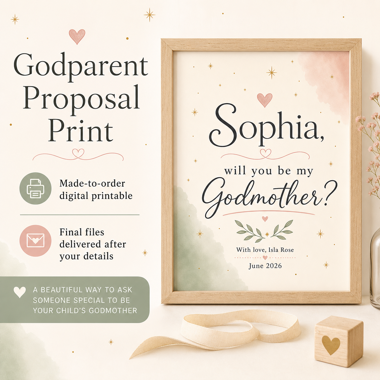 Godparent proposal gift